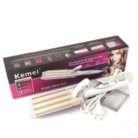 Τριπλό ψαλίδι για μπούκλες και κυματιστά μαλλιά Kemei KM-1010