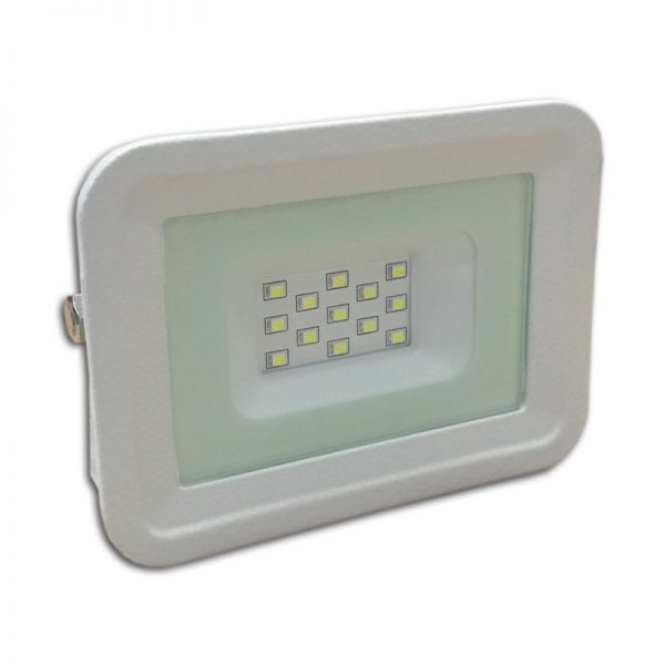 LED Προβολέας 10Watt 170-265Volt IP65 Optonica White Body 2800Κ