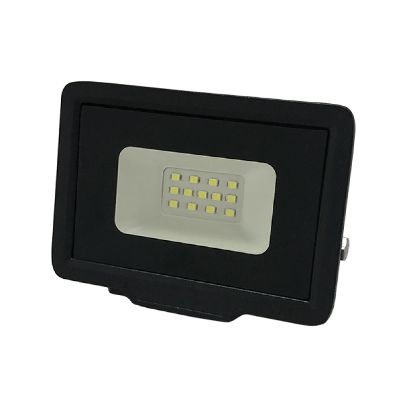 LED Προβολέας  10W Black Body IP65  SMD 6000K