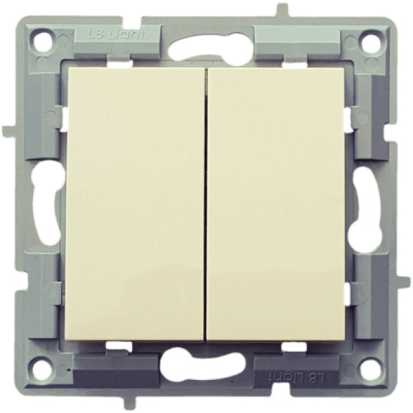 Διπλός διακόπτης Αλε ρετο΄υρ Κρεμ