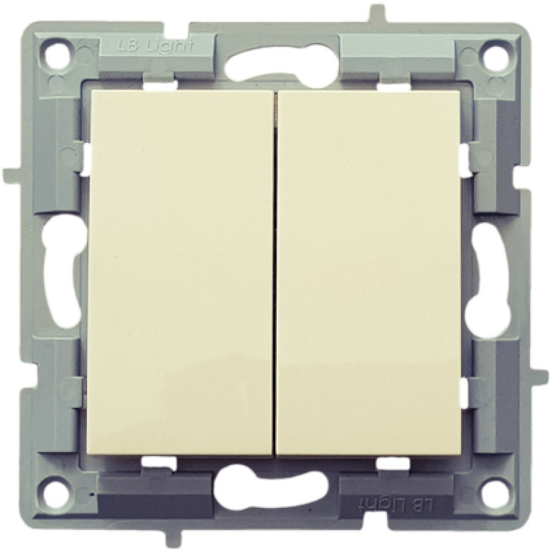 Διπλός διακόπτης Αλε ρετο΄υρ Κρεμ