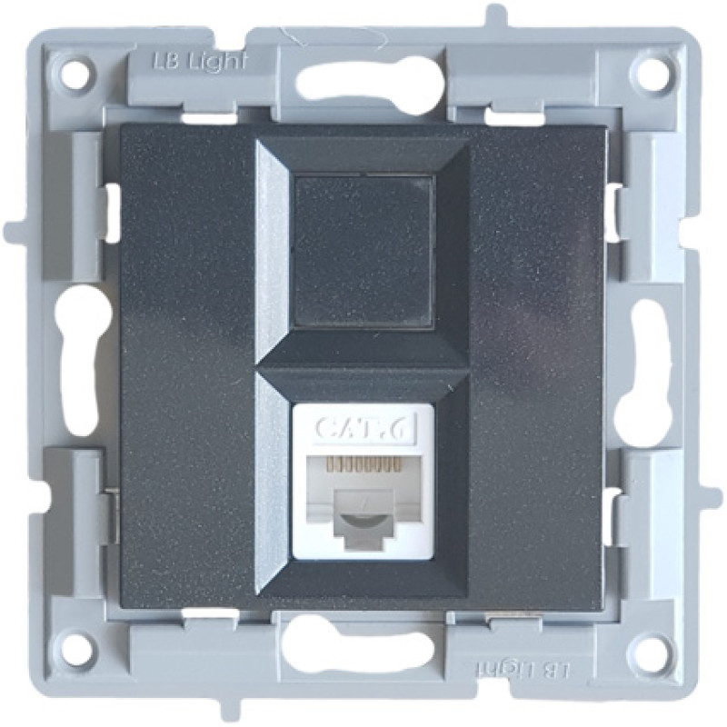 Πρίζα τηλεφώνου Μαύρη