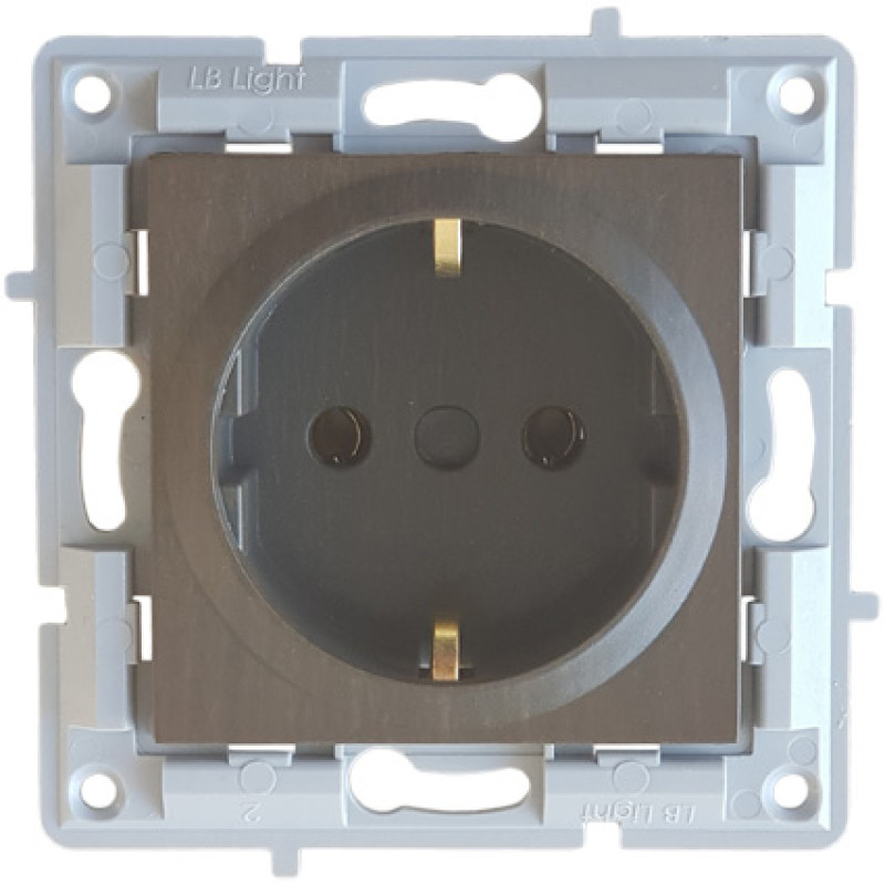 Πρίζα Σούκο Όψη ξύλου