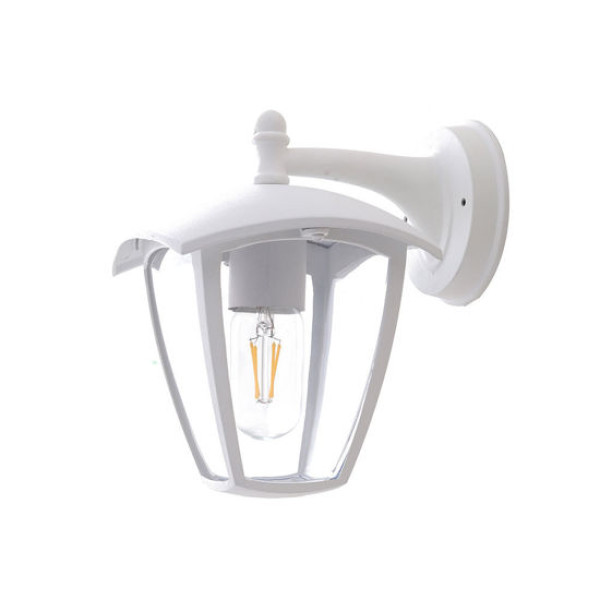 Επιτοίχιο Φωτιστικό Down Matt Λευκό 1xE27 Optonica