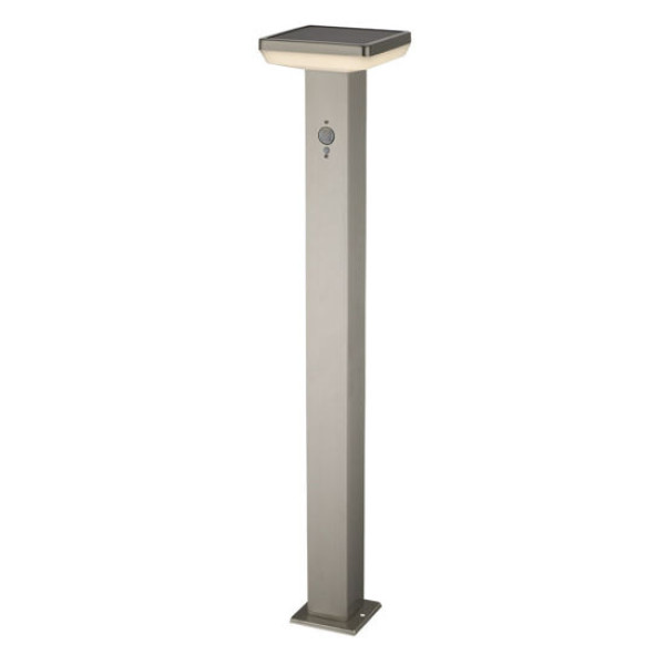 LED Φωτιστικό Κήπου SS-Brushed Αλουμίνιο 4.4W Σένσορας 4.4W Θερμό Λευκό