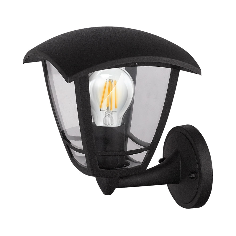 Επιτοίχιο Φωτιστικό Μαύρο 1xE27 Braytron