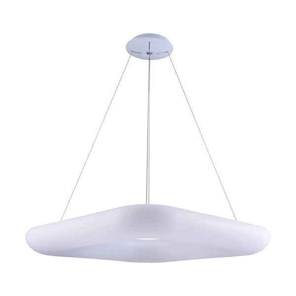 LED Φωτιστικό Οροφής Λευκό Τετράγωνο 38W Θερμό Λευκό