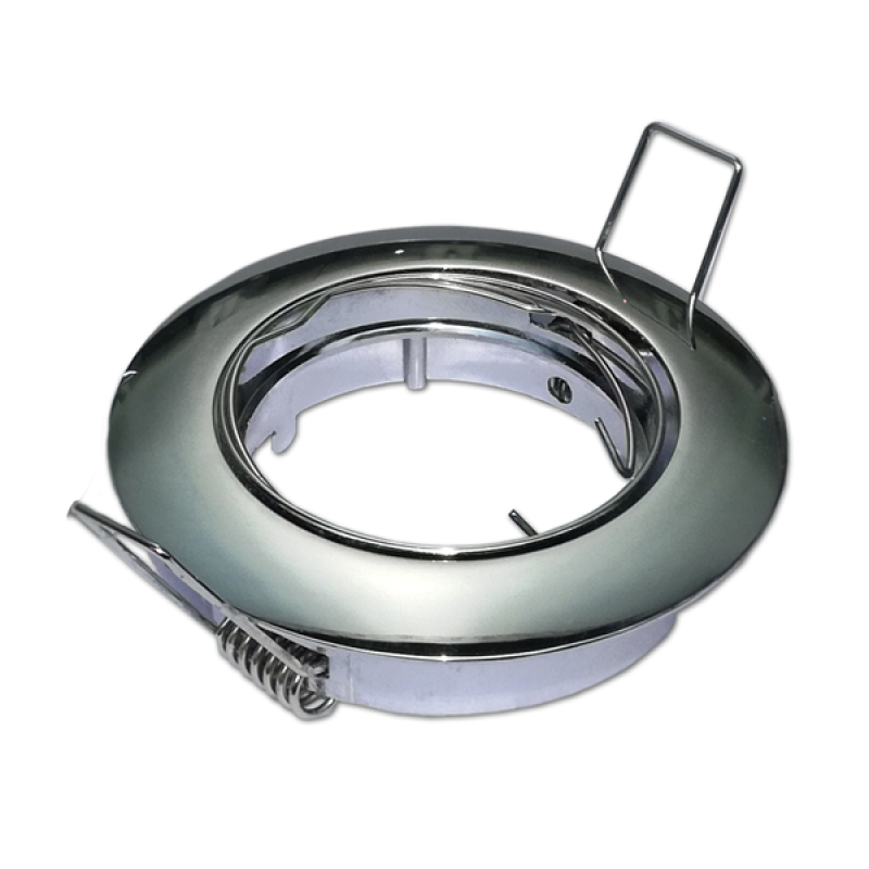 Βάση για Spot Χωνευτή Στρογγυλή μετακινούμενη Φ80 Χρώμιο