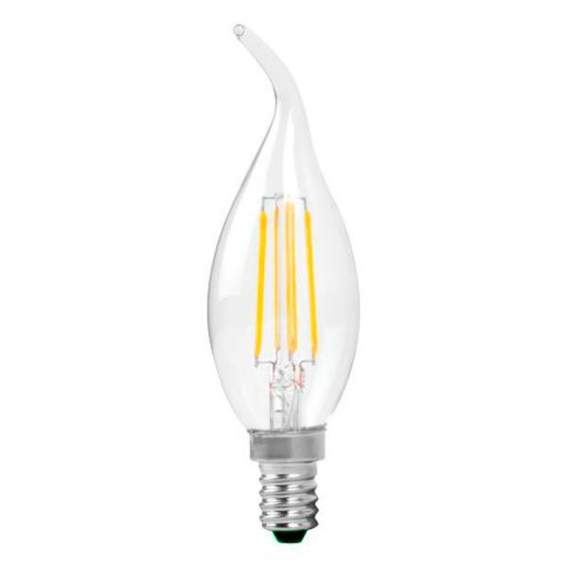 ΛΑΜΠΤΗΡΑΣ LED E14 4W FILAMENT Θερμού Φωτισμού 2700κ