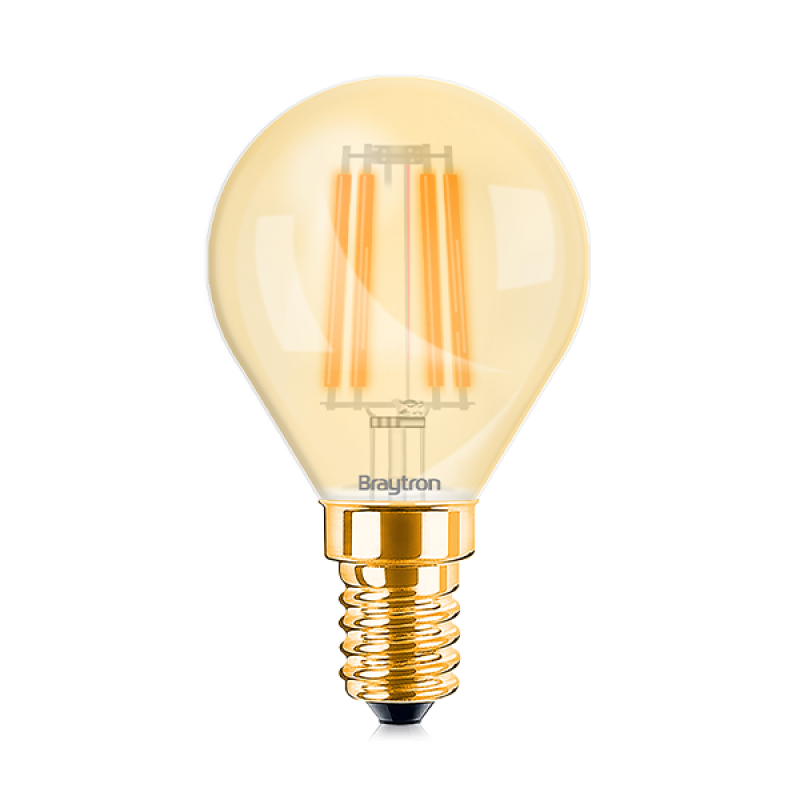 ΛΑΜΠΤΗΡΑΣ LED E14 4W FILAMENT P45 2200K BRAYTRON