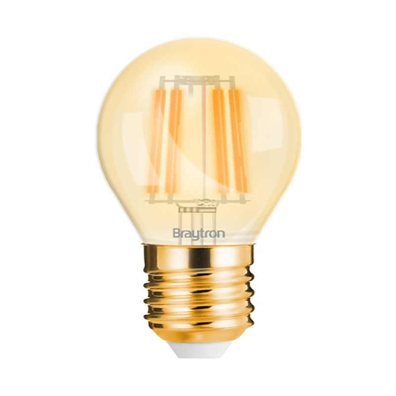 ΛΑΜΠΤΗΡΑΣ LED E27 4W FILAMENT G45 2200K BRAYTRON