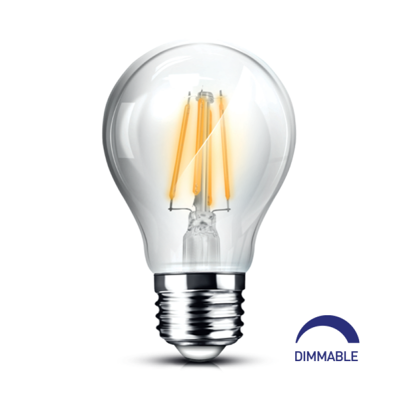 ΛΑΜΠΤΗΡΑΣ LED Α60 FILAMENT 7W E27 2700K DIMMABLE BRAYTRON 