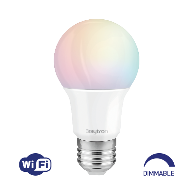 ΛΑΜΠΤΗΡΑΣ LED E27 A60 9W SMART RGB DIMMABLE