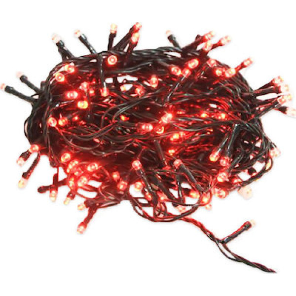 100 Λαμπάκια LED Κόκκινο ,Πράσινο Καλώδιο Ρεύματος, Με Πρόγραμμα