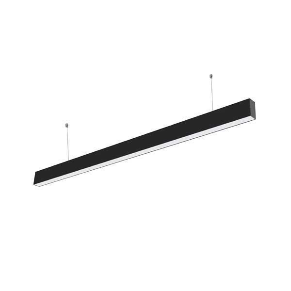 Linear Suspended Light 40W 6000K ΜΑΥΡΟ