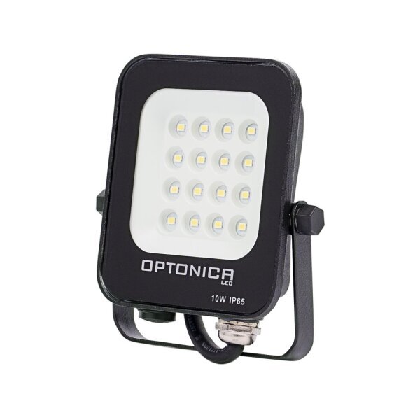 LED Προβολέας  10W Black Body IP65  SMD6000K