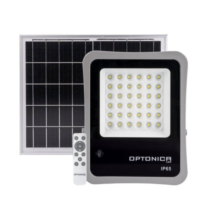 LED Solar Powered Floodlight + Solar Panel 20W 6000K