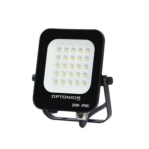 LED Προβολέας  20W Black Body IP65  SMD2700K